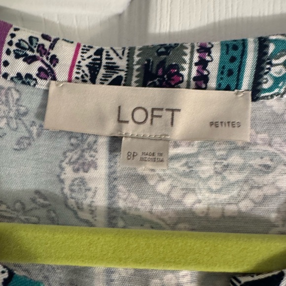 Petite Floral Stripe Belted Mini Dress - Picture 3 of 5